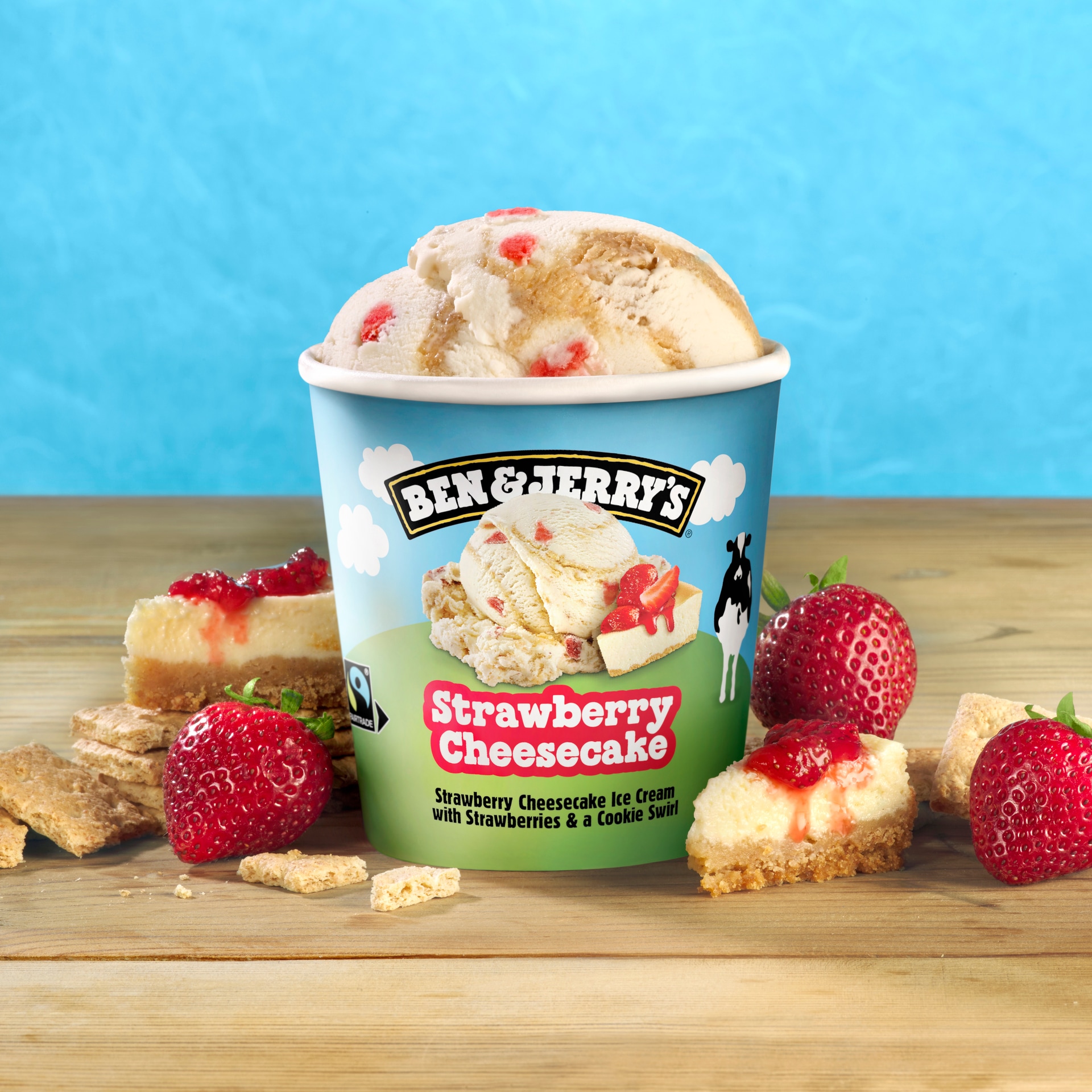 Ben and jerry's strawberry on sale cheesecake
